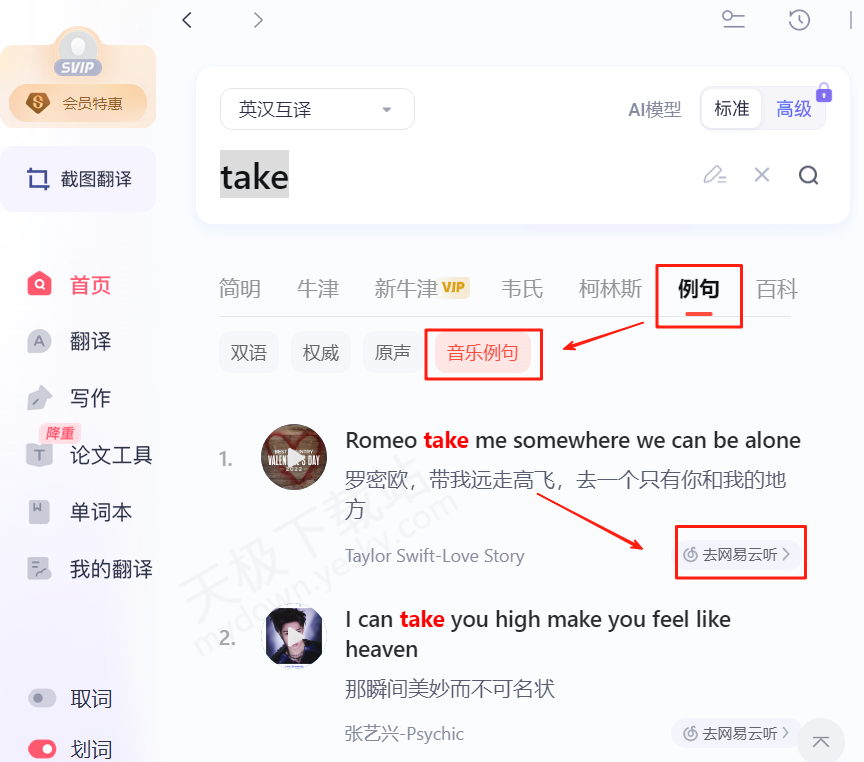 如何在有道翻译中查看单词的词源和历史演变?